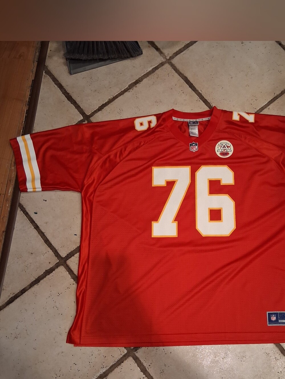 Kansas City Chiefs Nike NFL Football Jersey Red #76 Men's Size 5xl